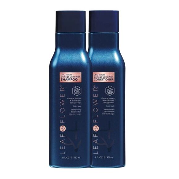 Leaf & Flower Instant Damage Correction Shampoo & Conditioner 12 oz Duo